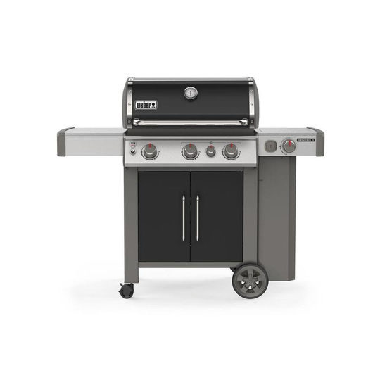 Weber Genesis II E-335 Liquid Propane Gas BBQ Grill in Black with Built-in Thermometer