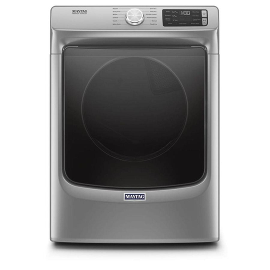 Maytag 7.3-cu ft Stackable Gas Dryer with Steam Cycles (Chrome Shadow) ENERGY STAR