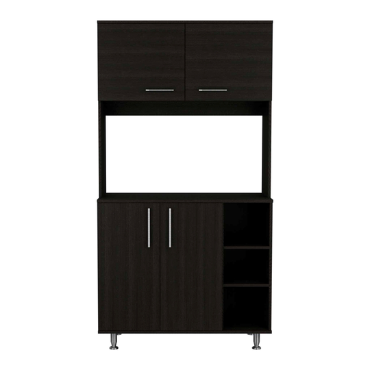 FM Furniture Colorado Black Composite Pantry