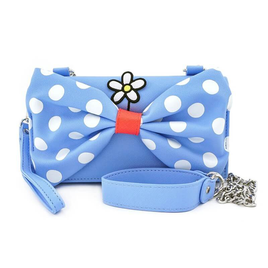 Loungefly Disney Positively Minnie Polka Dot Crossbody Wristlet