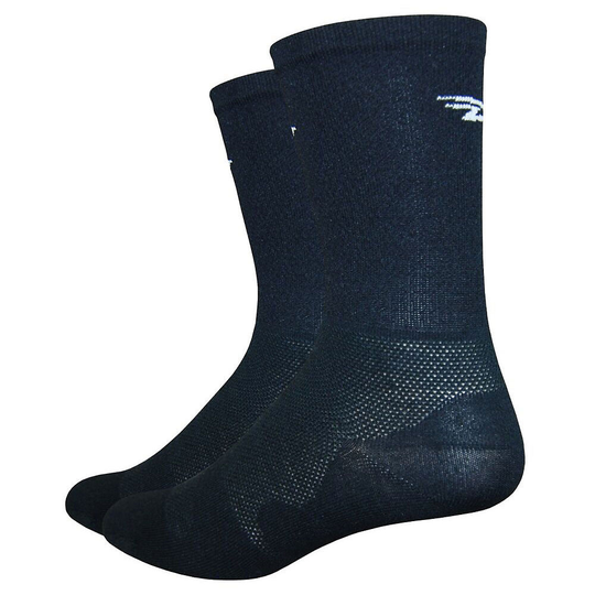 Defeet Leviator Lite 6" Socks - M} - Black