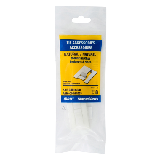 Marr Natural Flat Adhesive Clips