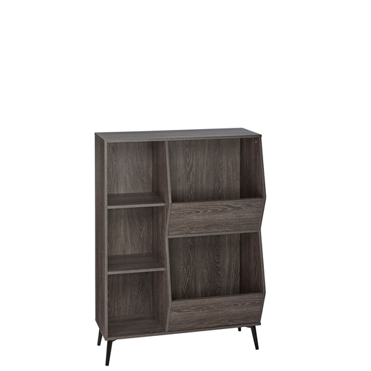 RiverRidge Home Woodbury Storage Cabinet with Cubbies and Veggie Bins - 41.56-in - Dark Weathered Wood Grain