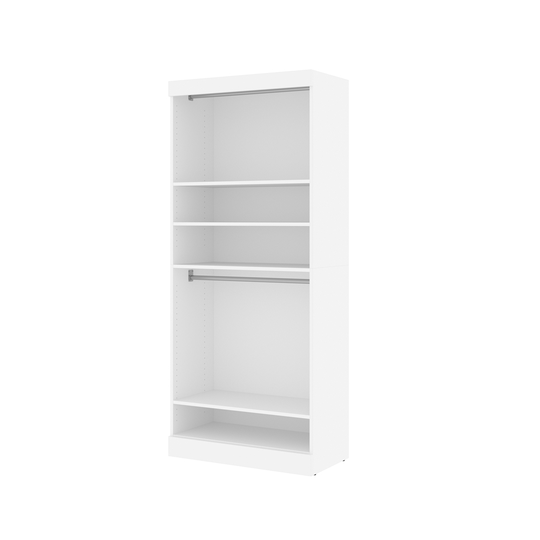 Bestar Pur 36-in Closet Organizer in white