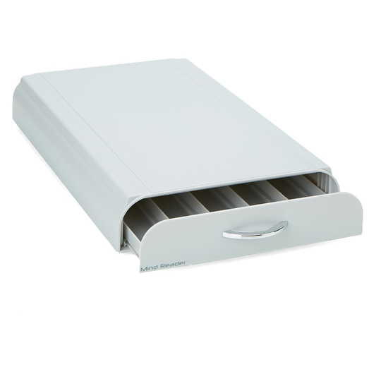 Mind Reader Grey 1-Drawer Single-Serve Coffee Pod Case