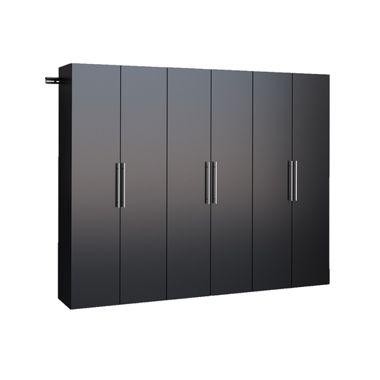 Prepac HangUps 90-in x 72-in Black Composite Wood - Storage Set J (3-Pack)