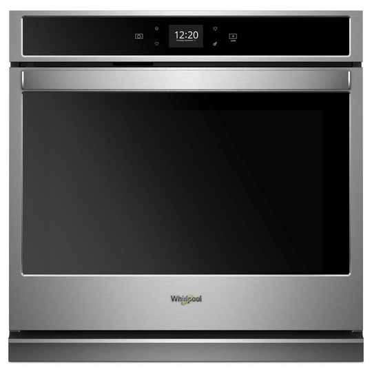 Whirlpool 30-in Self-Cleaning Single Electric Wall Oven (Stainless Steel)