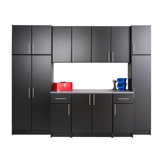 Prepac Elite 9-Piece Storage Set - 112-in - Black