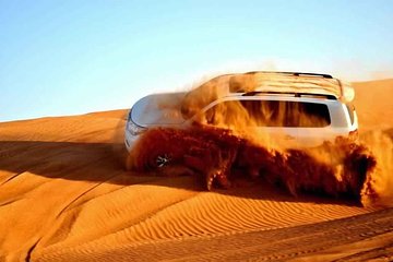 Morning Dubai Desert Safari with Dune Bashing & Sandboarding & Camel Riding