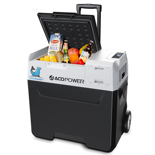 ACOPower LiONCooler X50A 50-L Wheeled Insulated Portable Solar Refrigerator-Freezer