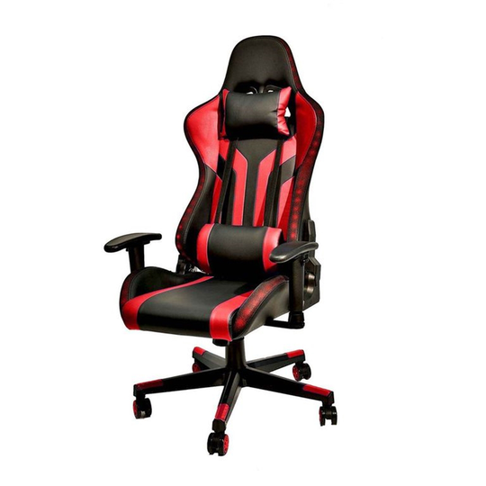 Highmore Red and Black Contemporary Ergonomic Adjustable Height Swivel Desk Chair