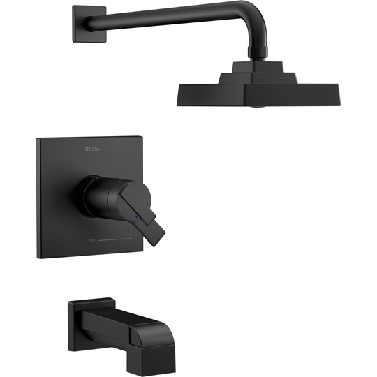 Delta Ara 17T Series Bath and Shower Trim Set - Matte Black