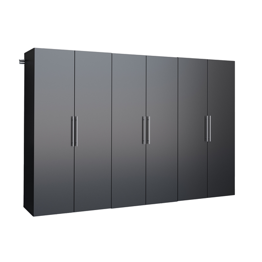 Prepac HangUps 108-in x 72-in Black Composite Wood - Storage Set K (3-Pack)