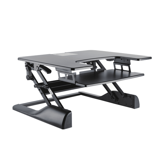 TygerClaw 30-in Black Workstation Stand