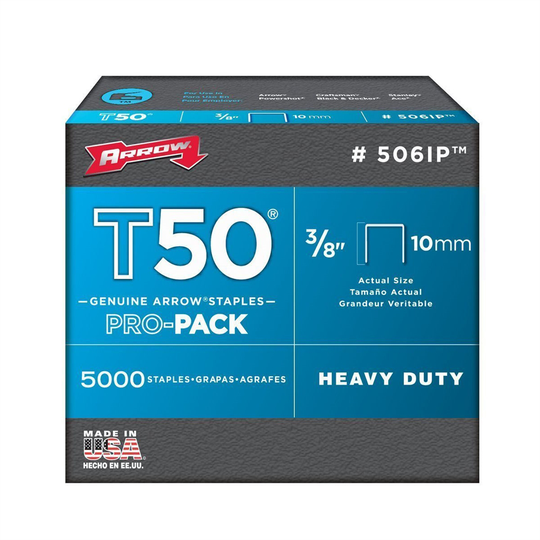 Arrow T50 3/8-in Heavy-Duty Staples (5,000-Count)
