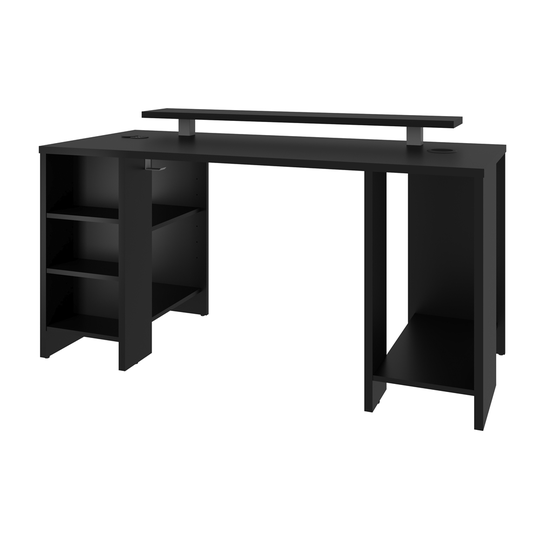 Bestar Electra 59.5-in Black Modern/Contemporary Student Desk
