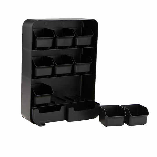 Mind Reader Black 11-Drawer Coffee Organizer