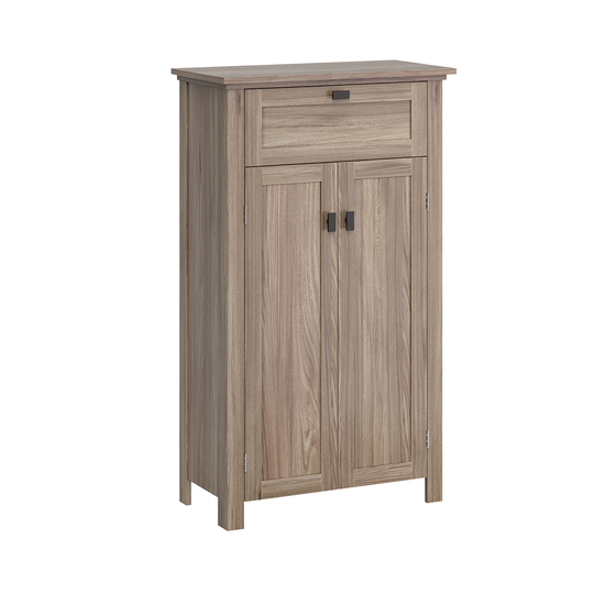 Riverridge Home 12-in x 24-in x 40-in Light Woodgrain 4-Tier Composite Cabinet