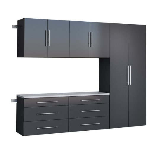 Prepac HangUps 90-in x 72-in Black Composite Wood - Storage Set (5-Pack)