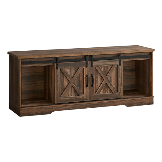 Monarch Specialties Brown Reclaimed Wood-look TV Stand