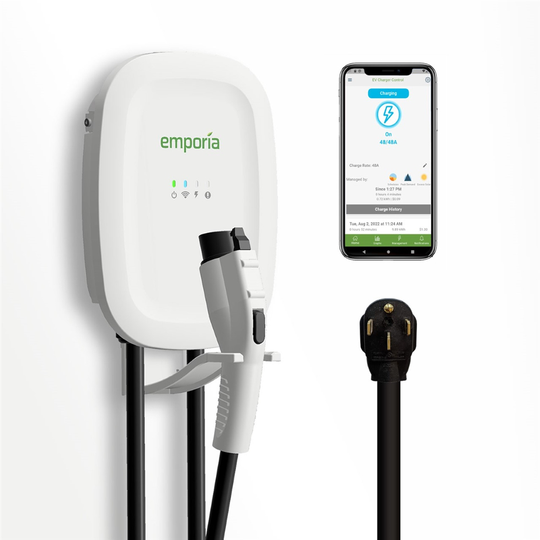 Emporia Energy Level 2 48 A Wall Mounted Single Electric Car Charger