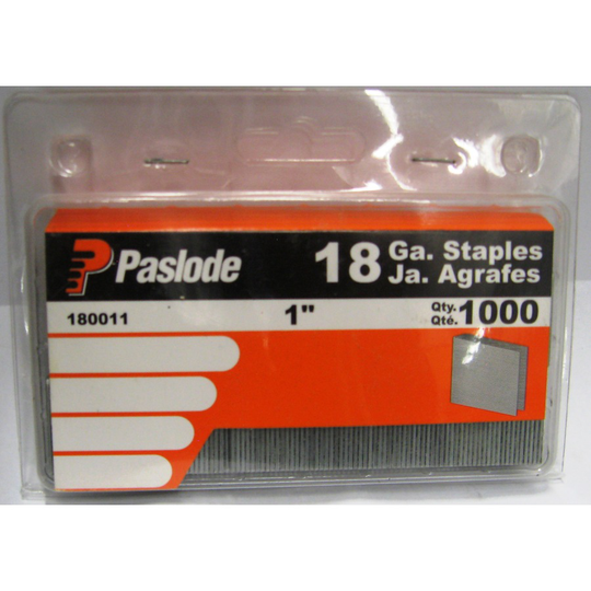 Paslode 1-in 18-Gauge Pneumatic Finish Staples (1,000-Count)