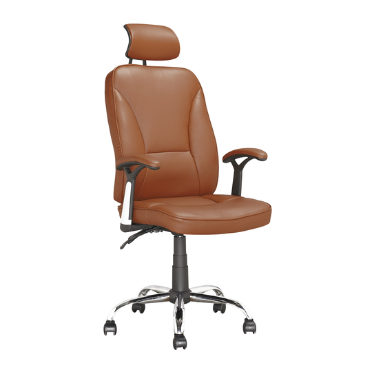CorLiving 22.00-in x 19.00-in Light Brown Reclining Executive Office Chair