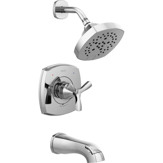 Delta Trinsic 14 Series Bath and Shower Trim Set - without Shower Head - Matte Black