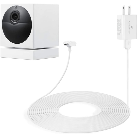 Wasserstein White 25-ft Weatherproof Outdoor Charger for Wyze Cam Outdoor (1-Pack)