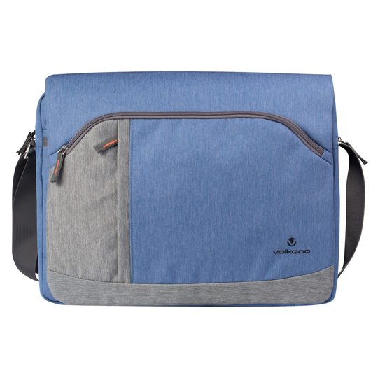 Volkano Breeze Series 12.2-in x 15.35-in x 2.76-in Blue Laptop Bag