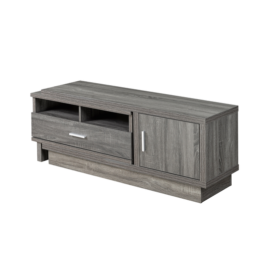 Brassex 48-in Expandable TV Stand with Storage Cabinet - Grey