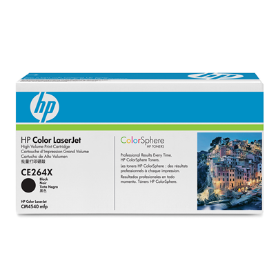 HP 646X (CE264X) Black High Yield Original LaserJet Toner Cartridge - CE264X