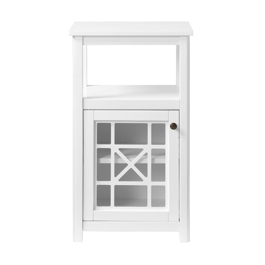 Alaterre Derby 17-in W x 29-in H x 12-in D White Pine Freestanding Linen Cabinet