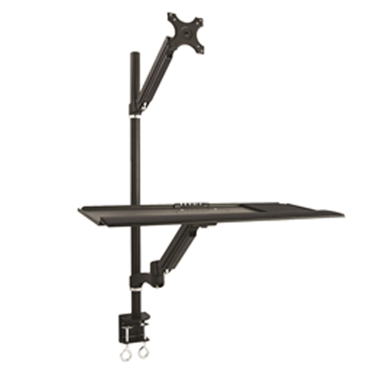 TygerClaw 38-in Sit Stand Workstation - 38" - Black