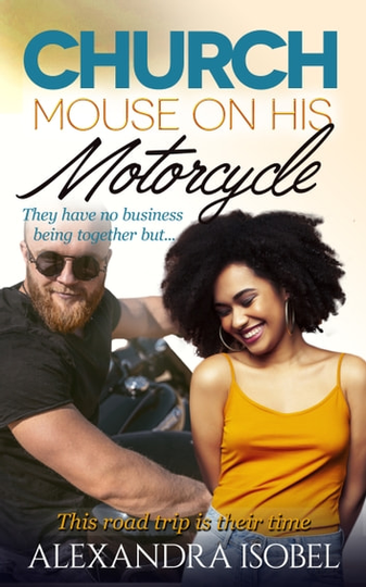 Church Mouse on his Motorcycle: "We're going to stand out, no matter what you do with all that hair."