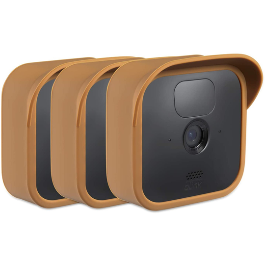 Wasserstein Brown Camera Skin with Sunroof for Blink Outdoor (3-Pack)