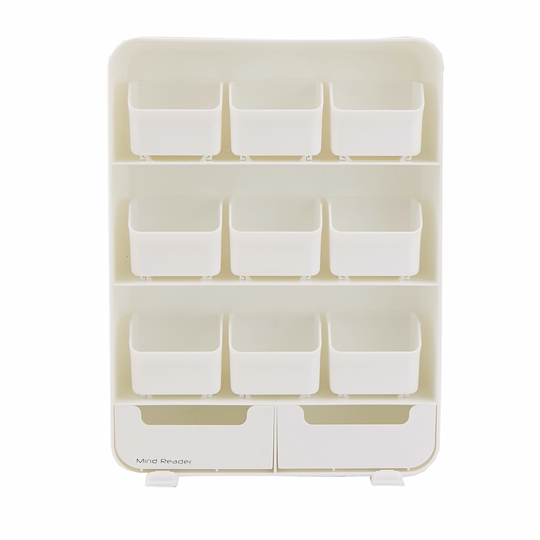 Mind Reader White 11-Drawer Coffee Organizer