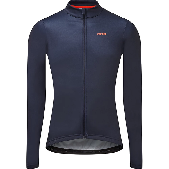 dhb Classic Long Sleeve Jersey - Plain - L} - Navy