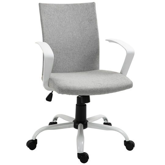 Vinsetto Contemporary Adjustable Height Grey Swivel Ergonomic Office Chair