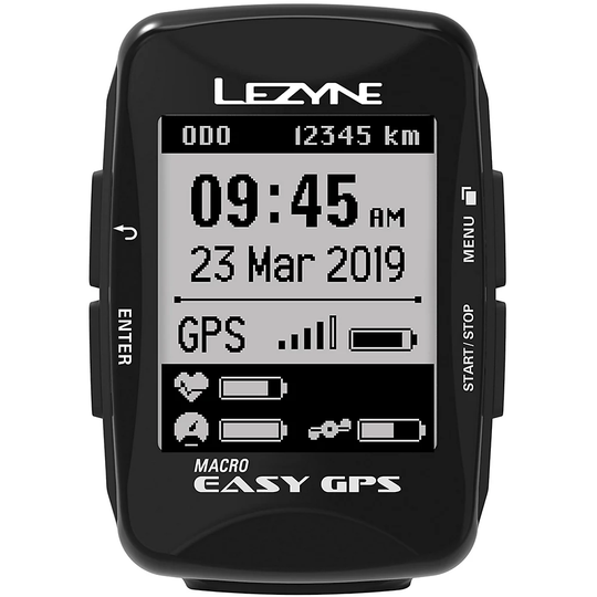 Lezyne Macro Easy GPS Cycling Computer - Black