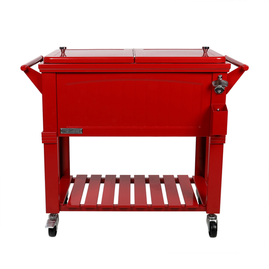 Permasteel Red 75.7-L Wheeled Insulated Cart Cooler
