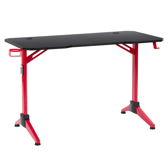 CorLiving Conqueror 47-in Black and Red Modern/Contemporary Computer Desk