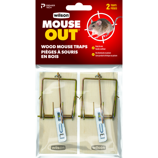 Wilson Predator Wooden Mouse Trap (2-Pack)