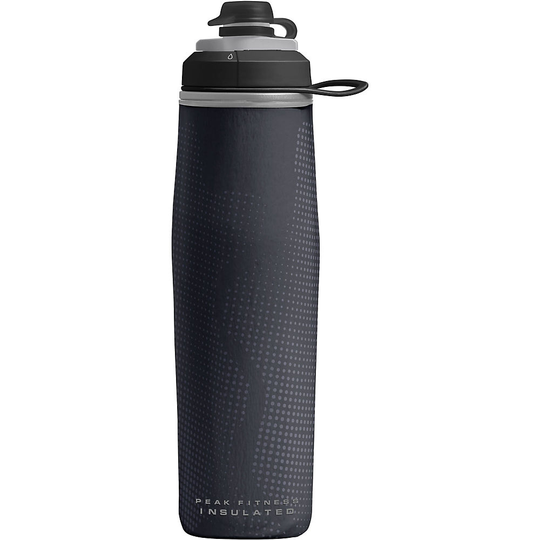Camelbak Peak Fitness Chill 750ml Water Bottle - 750ml} - Black-Silver