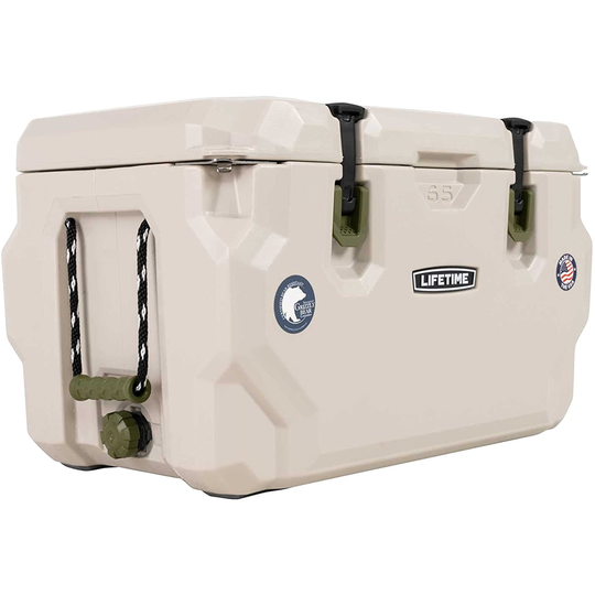 LIFETIME 65 Quart High Performance Cooler - Khaki