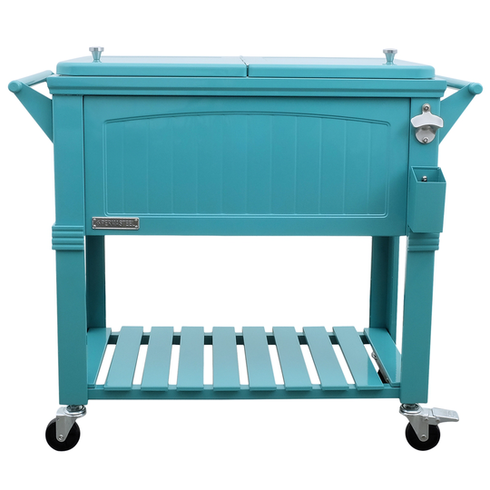 Permasteel Teal 75.7-L Wheeled Insulated Cart Cooler