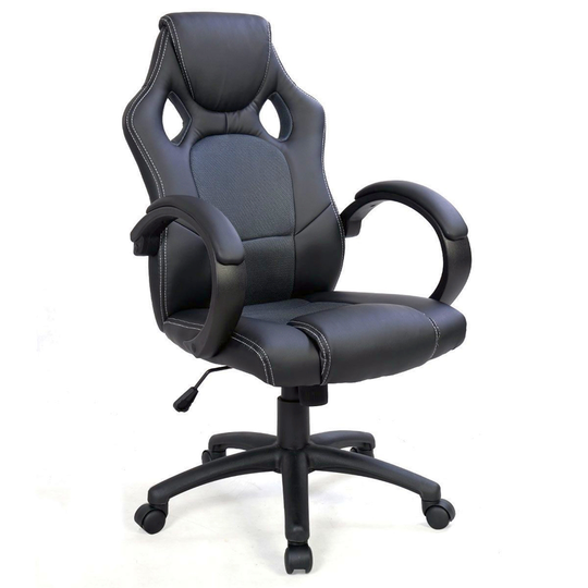 TygerClaw High Back Gaming Chair - Black