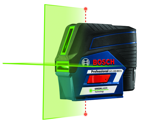 Bosch Connected Green-Beam Cross-Line Laser - 12V Max