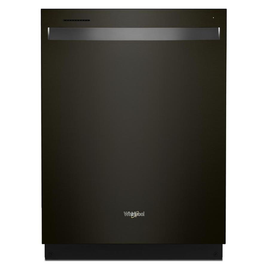 Whirlpool 47 dB 24-in Black Stainless Steel Hidden Control Panel Built-In Dishwasher - Energy Star Certified