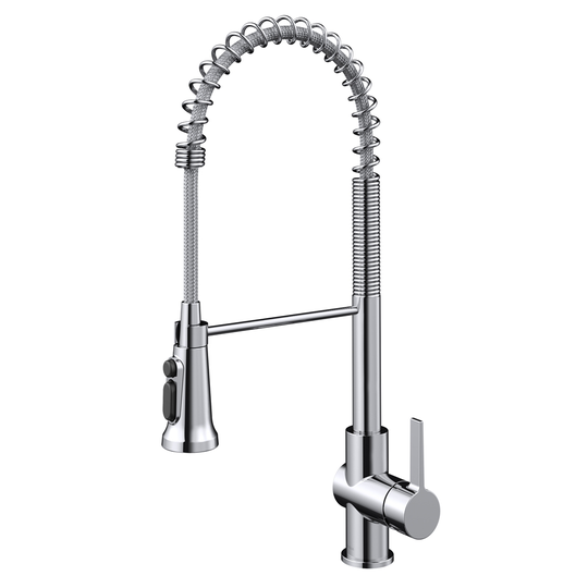 Kraus Britt 2-in-1 Pull-Down Single Handle Water Filter Kitchen Faucet in Chrome